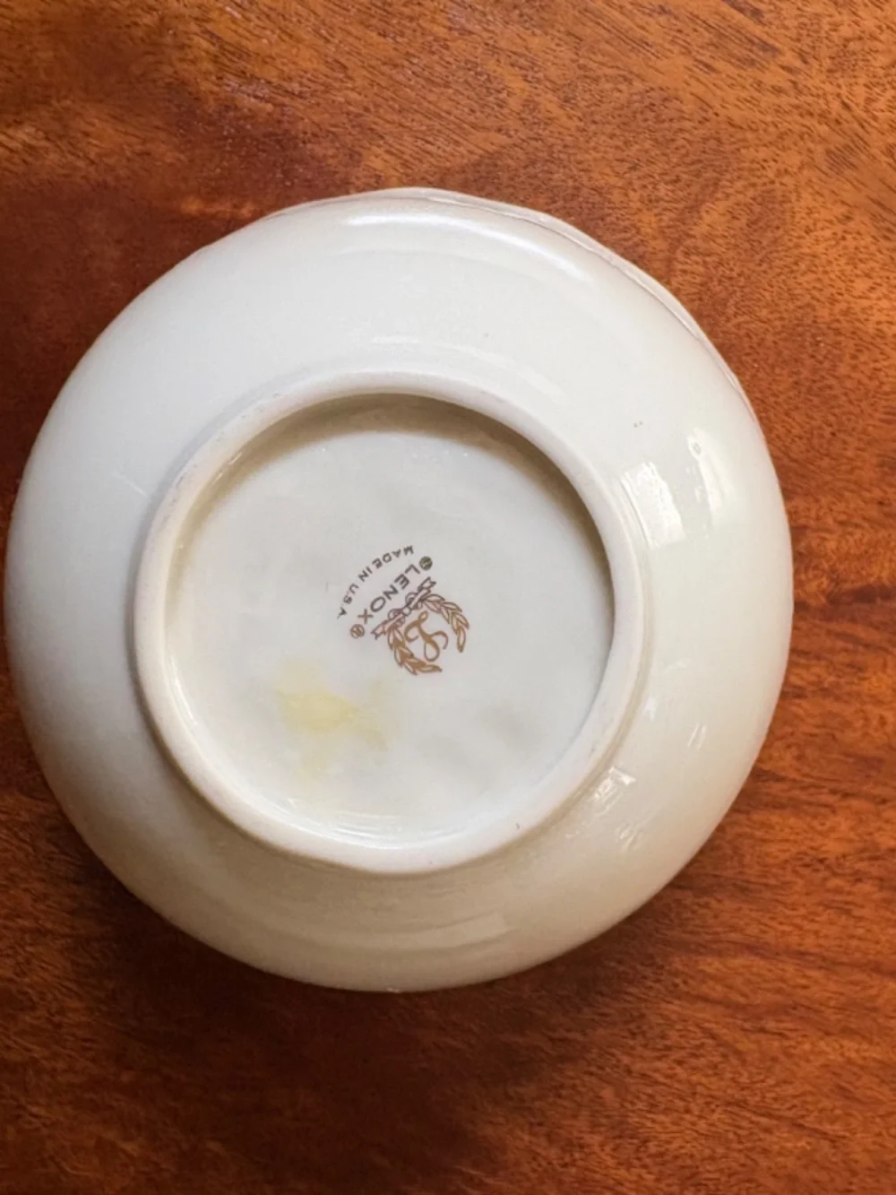 Lenox Heart Candy Dish Gold Trim 5 ½ inches round